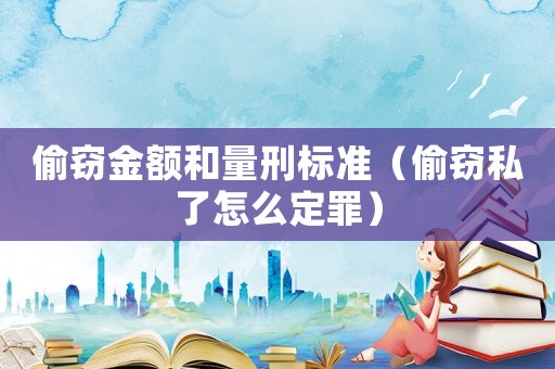 偷竊金額和量刑標準（偷竊私了怎么定罪）