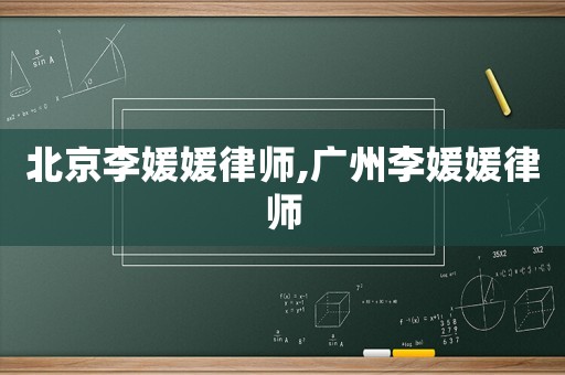 北京李媛媛律師,廣州李媛媛律師