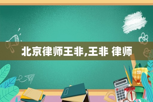 北京律師王非,王非 律師