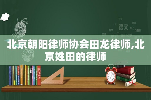 北京朝陽律師協(xié)會田龍律師,北京姓田的律師