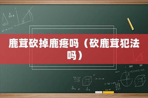 鹿茸砍掉鹿疼嗎（砍鹿茸犯法嗎）