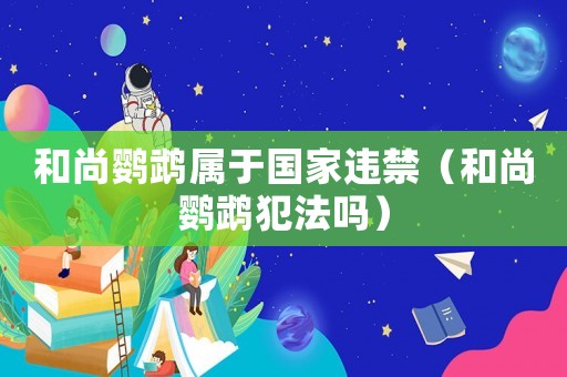 和尚鸚鵡屬于國家違禁（和尚鸚鵡犯法嗎）