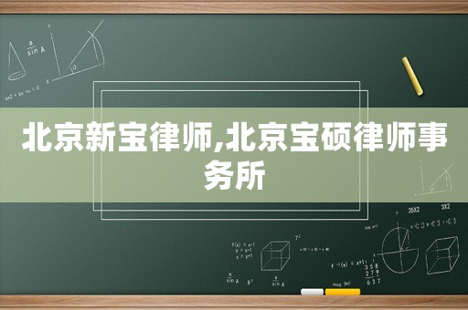 北京新寶律師,北京寶碩律師事務所