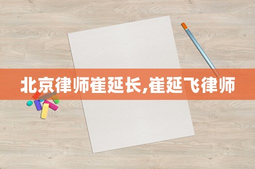 北京律師崔延長,崔延飛律師