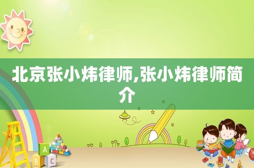 北京張小煒律師,張小煒律師簡介