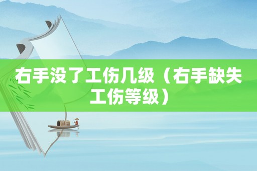 右手沒了工傷幾級（右手缺失工傷等級）