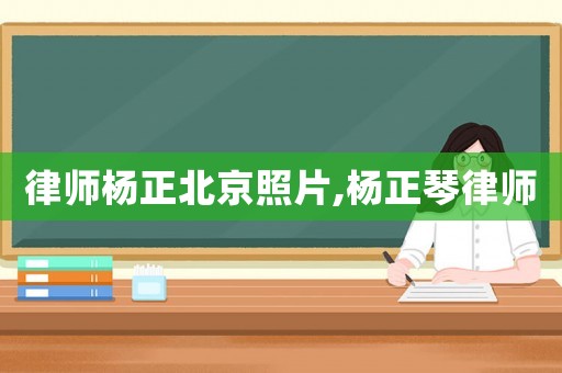 律師楊正北京照片,楊正琴律師