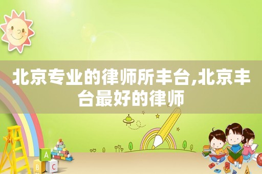 北京專業的律師所豐臺,北京豐臺最好的律師