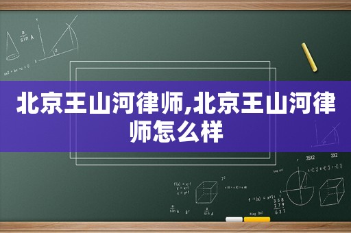 北京王山河律師,北京王山河律師怎么樣