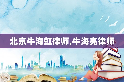 北京牛海虹律師,牛海亮律師