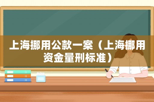 上海挪用公款一案（上海挪用資金量刑標準）