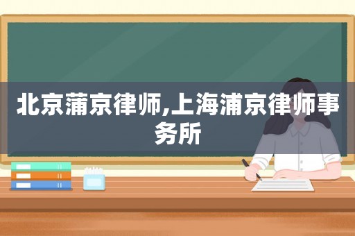 北京蒲京律師,上海浦京律師事務所