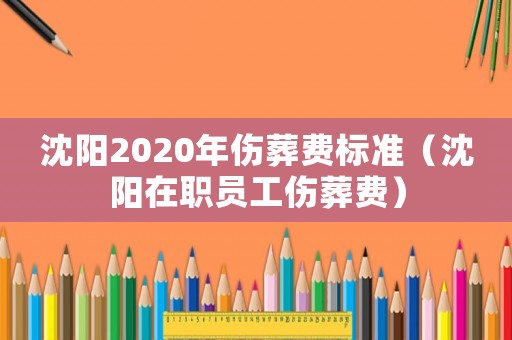 沈陽(yáng)2020年傷葬費(fèi)標(biāo)準(zhǔn)（沈陽(yáng)在職員工傷葬費(fèi)）