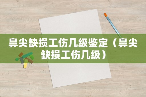 鼻尖缺損工傷幾級鑒定（鼻尖缺損工傷幾級）