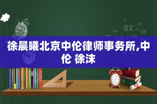徐晨曦北京中倫律師事務所,中倫 徐沫