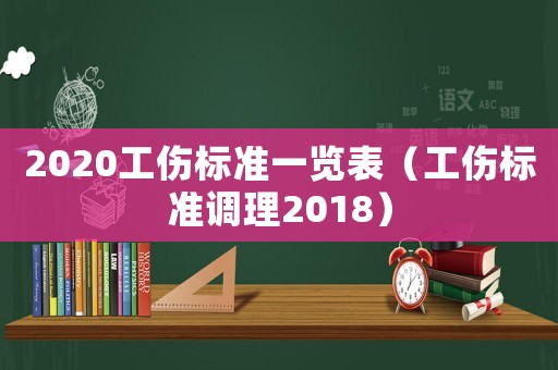 2020工傷標準一覽表（工傷標準調理2018）