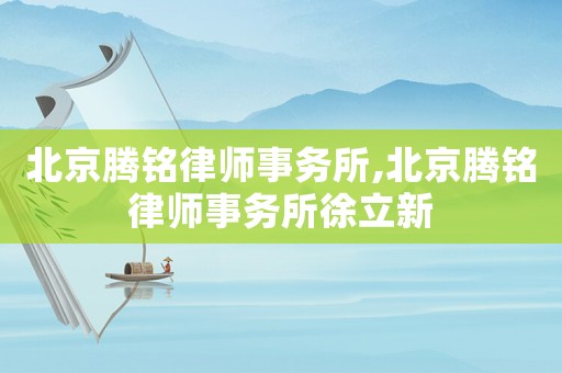 北京騰銘律師事務所,北京騰銘律師事務所徐立新