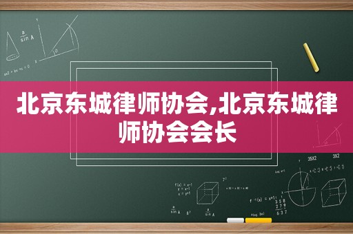 北京東城律師協會,北京東城律師協會會長