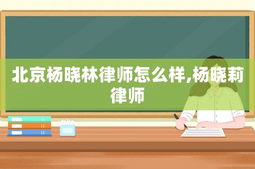 北京楊曉林律師怎么樣,楊曉莉律師