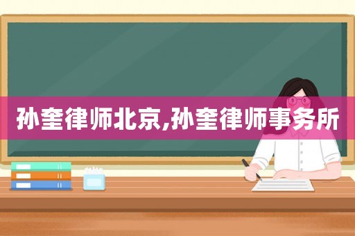 孫奎律師北京,孫奎律師事務所