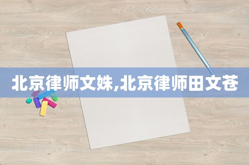 北京律師文姝,北京律師田文蒼