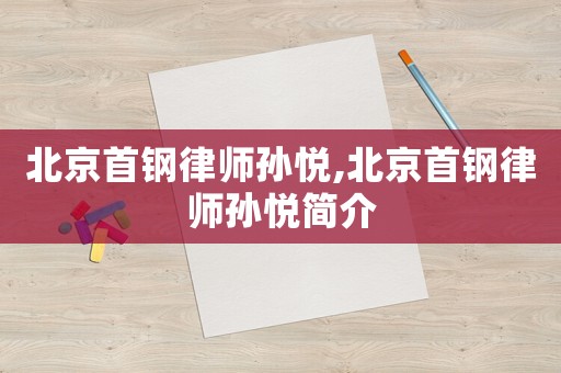 北京首鋼律師孫悅,北京首鋼律師孫悅簡介