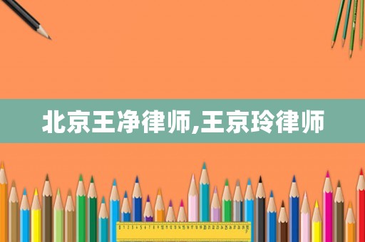 北京王凈律師,王京玲律師