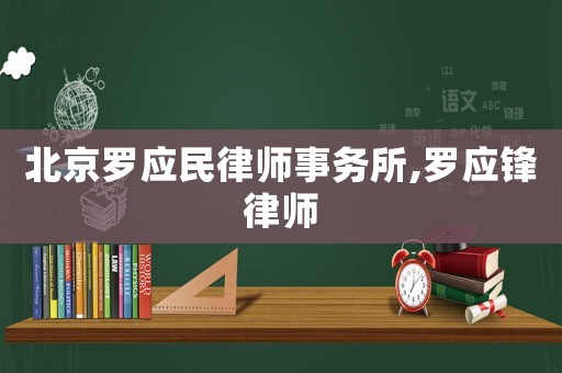 北京羅應(yīng)民律師事務(wù)所,羅應(yīng)鋒律師