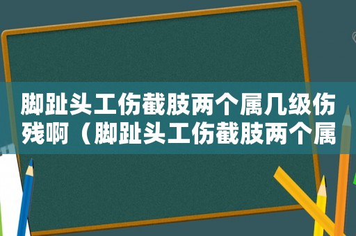 腳趾頭工傷截肢兩個(gè)屬幾級(jí)傷殘啊（腳趾頭工傷截肢兩個(gè)屬幾級(jí)傷殘）