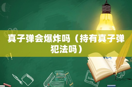 真子彈會爆炸嗎（持有真子彈犯法嗎）