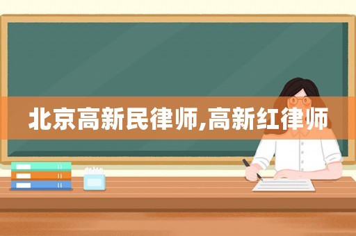 北京高新民律師,高新紅律師