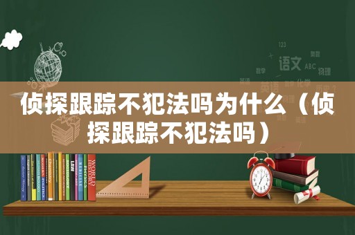 偵探跟蹤不犯法嗎為什么（偵探跟蹤不犯法嗎）