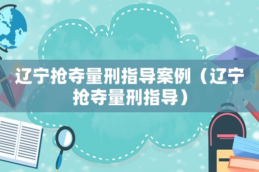 遼寧搶奪量刑指導案例（遼寧搶奪量刑指導）