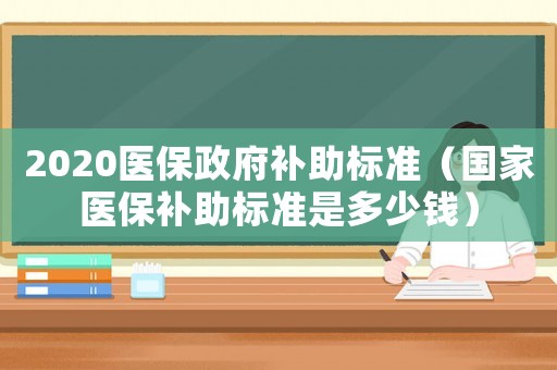 2020醫(yī)保政府補(bǔ)助標(biāo)準(zhǔn)（國(guó)家醫(yī)保補(bǔ)助標(biāo)準(zhǔn)是多少錢）