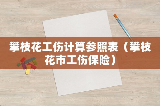 攀枝花工傷計算參照表（攀枝花市工傷保險）