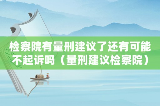 檢察院有量刑建議了還有可能不起訴嗎（量刑建議檢察院）