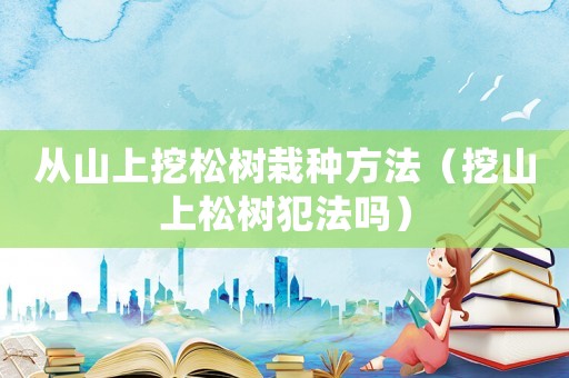 從山上挖松樹栽種方法（挖山上松樹犯法嗎）