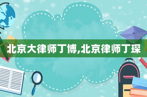 北京大律師丁博,北京律師丁琛