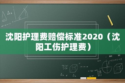 沈陽護理費賠償標準2020（沈陽工傷護理費）
