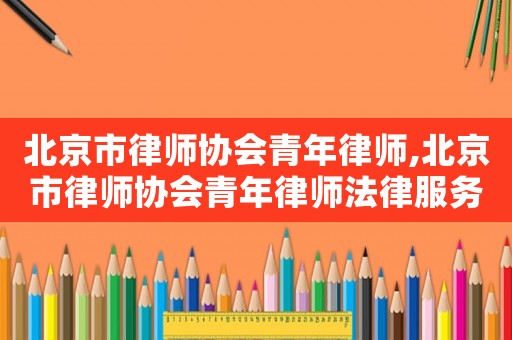 北京市律師協(xié)會(huì)青年律師,北京市律師協(xié)會(huì)青年律師法律服務(wù)團(tuán)