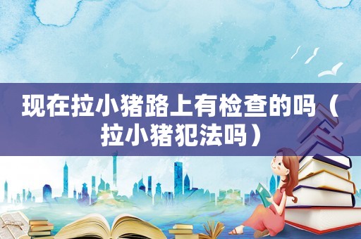 現在拉小豬路上有檢查的嗎（拉小豬犯法嗎）
