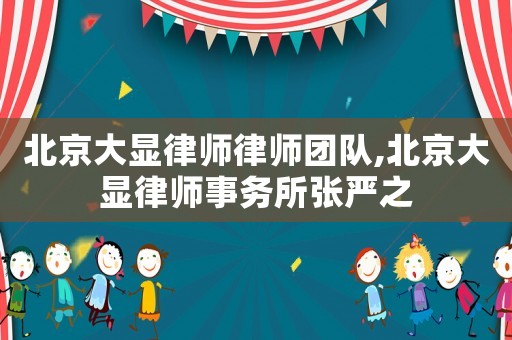 北京大顯律師律師團隊,北京大顯律師事務(wù)所張嚴(yán)之