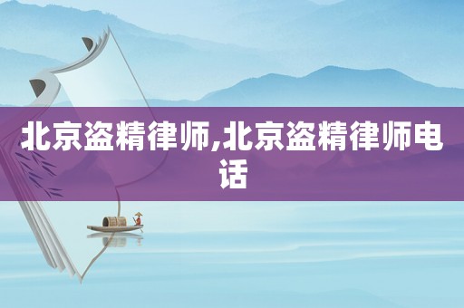 北京盜精律師,北京盜精律師電話