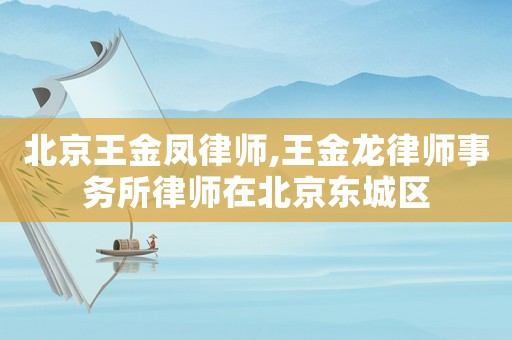北京王金鳳律師,王金龍律師事務(wù)所律師在北京東城區(qū)
