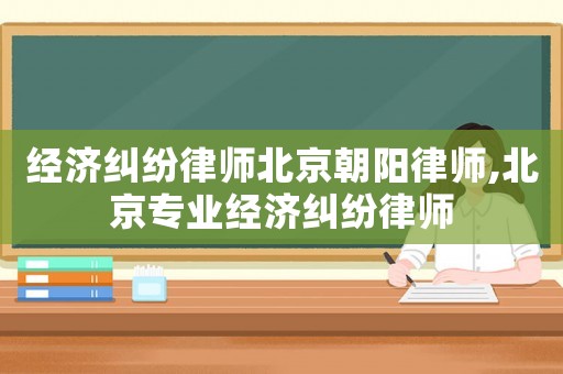 經濟糾紛律師北京朝陽律師,北京專業經濟糾紛律師