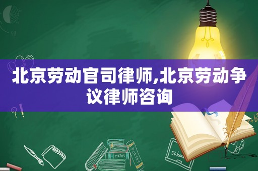 北京勞動(dòng)官司律師,北京勞動(dòng)爭(zhēng)議律師咨詢(xún)