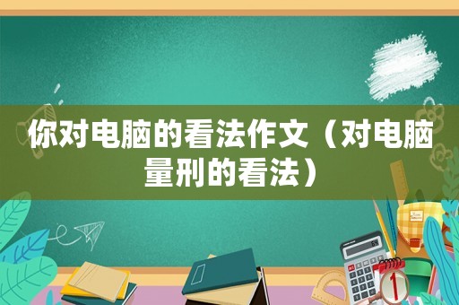 你對(duì)電腦的看法作文（對(duì)電腦量刑的看法）