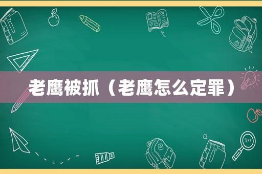 老鷹被抓（老鷹怎么定罪）