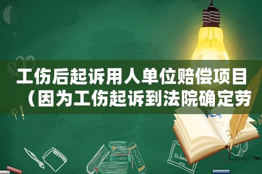 工傷后起訴用人單位賠償項目（因為工傷起訴到法院確定勞動關系）