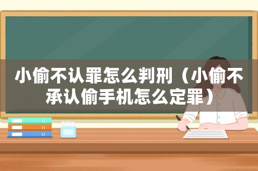 小偷不認罪怎么判刑（小偷不承認偷手機怎么定罪）